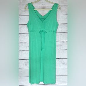 Fresh Produce Women's Baja Boardwalk Dress - Small - Mint Green Jersey V-Neck
